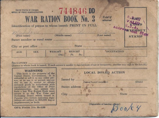 war ration book1